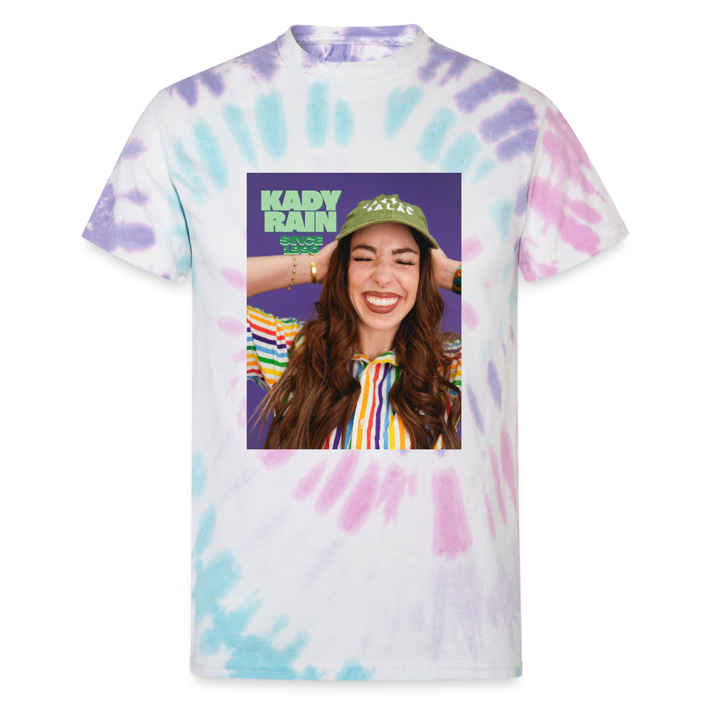 Kady Rain Since 1990 Unisex Tie Dye T-Shirt - Pastel Spiral