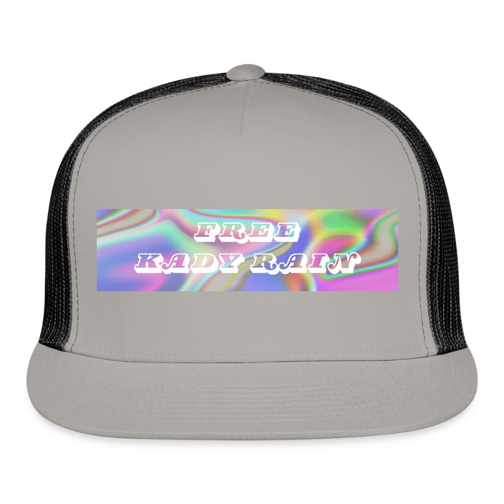 Free Kady Rain Trucker Hat - gray/black