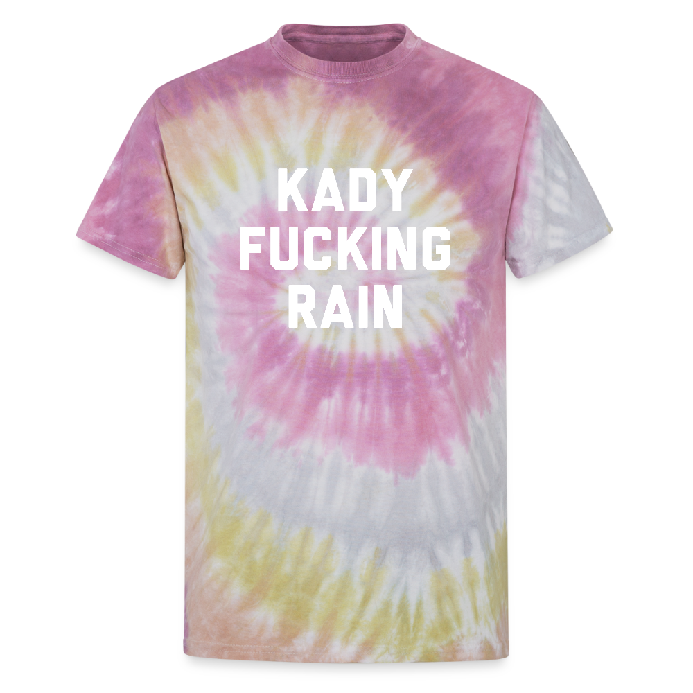 Kady F'ing Rain Unisex Tie Dye T-Shirt - Desert Rose