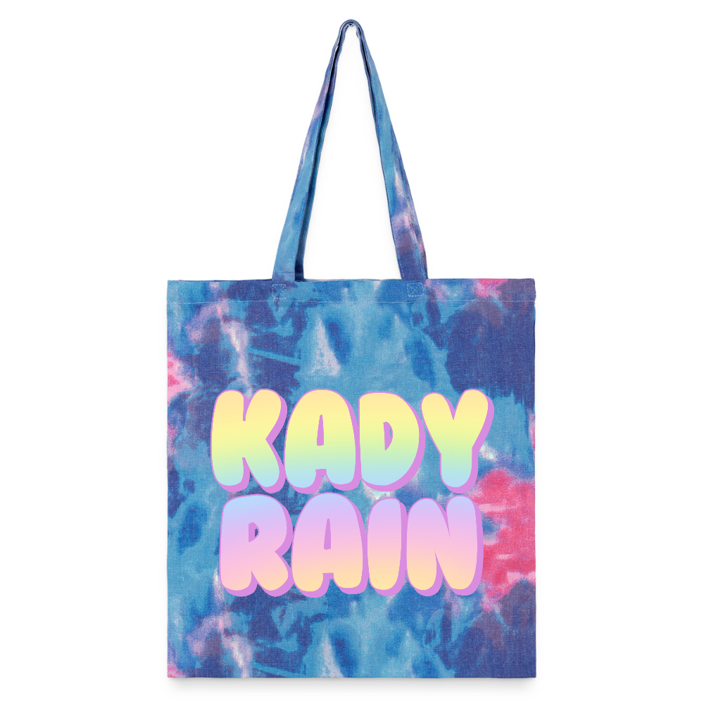 Kady Rain Rainbow Tie Dye Tote Bag - cotton candy