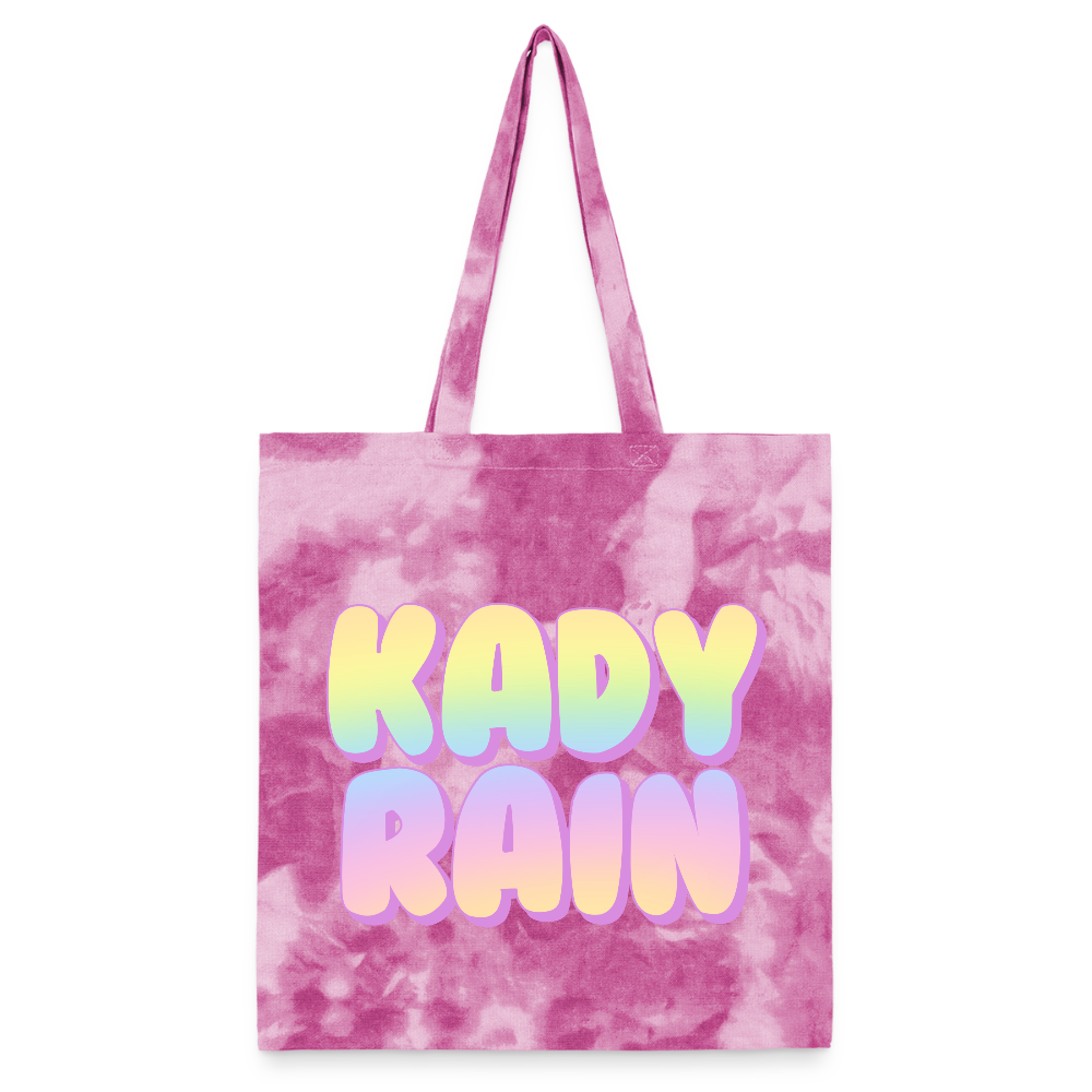 Kady Rain Rainbow Tie Dye Tote Bag - pink lady