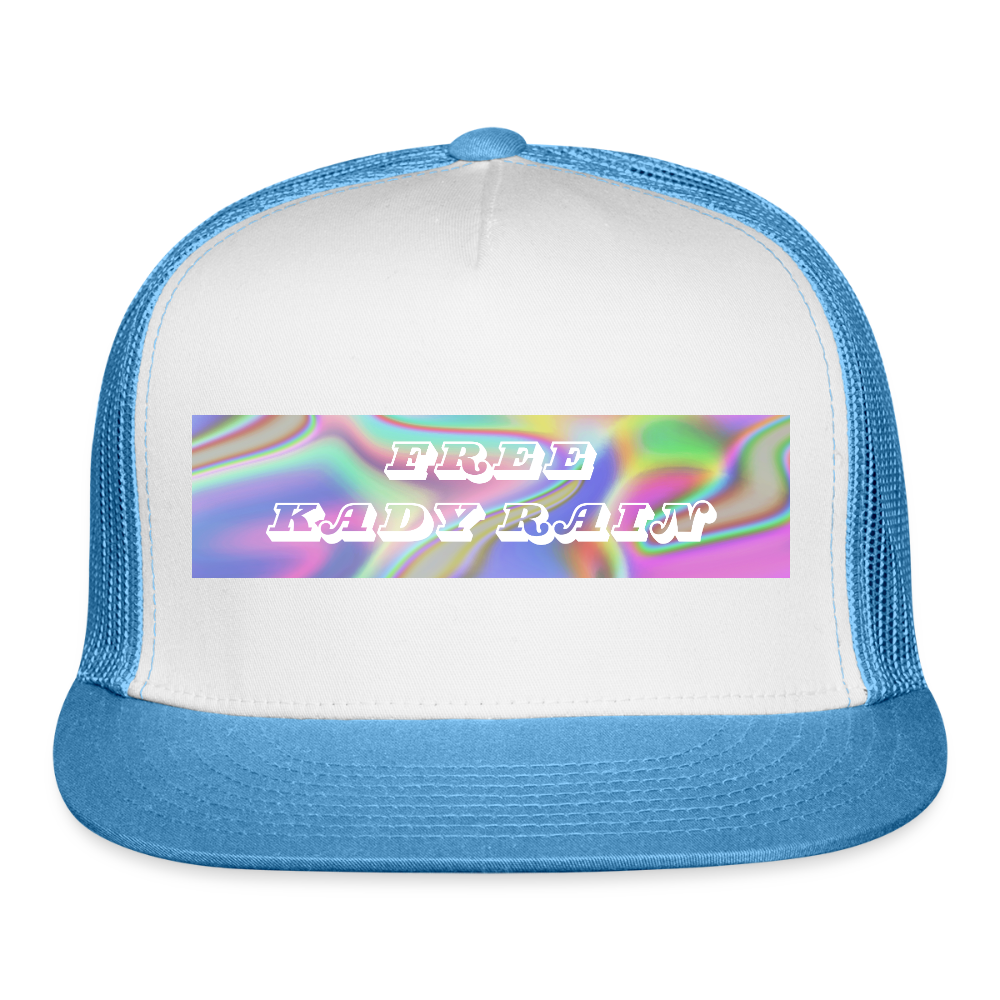 Free Kady Rain Trucker Hat - white/blue