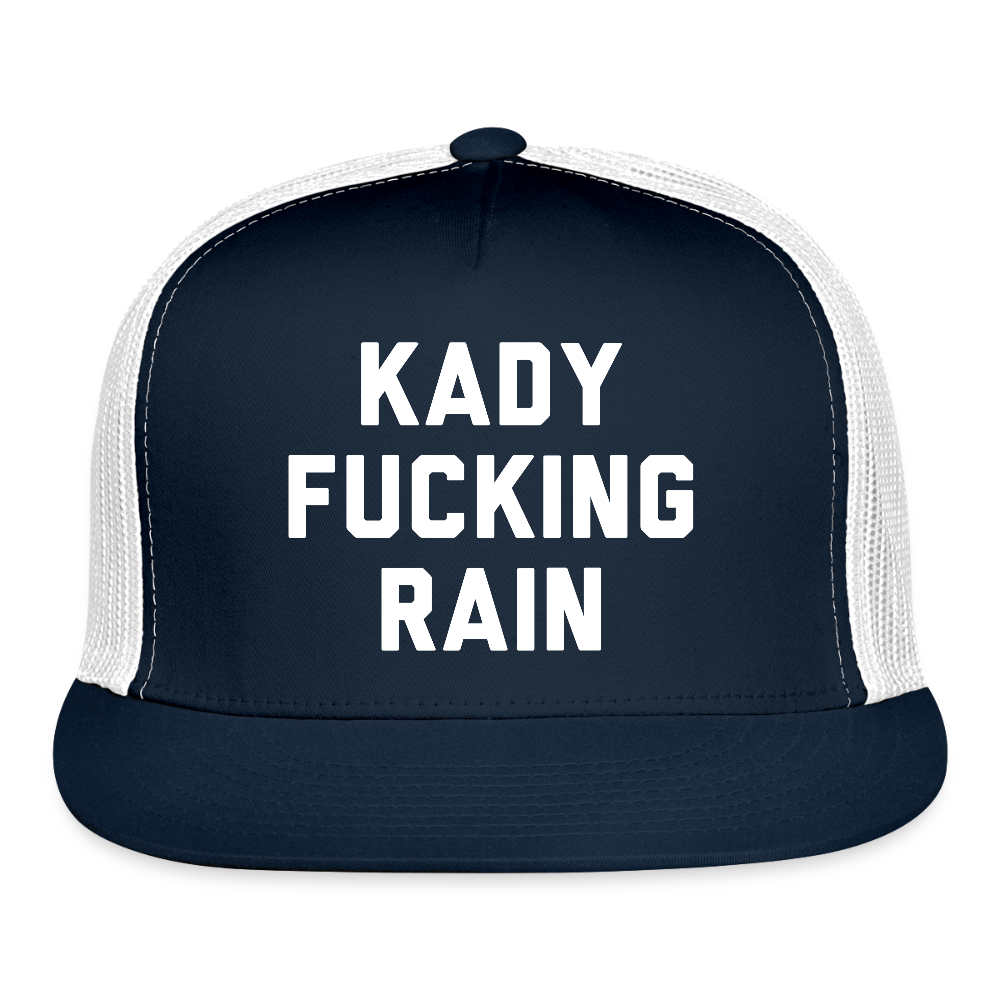 Kady F'ing Rain Trucker Hat - navy/white