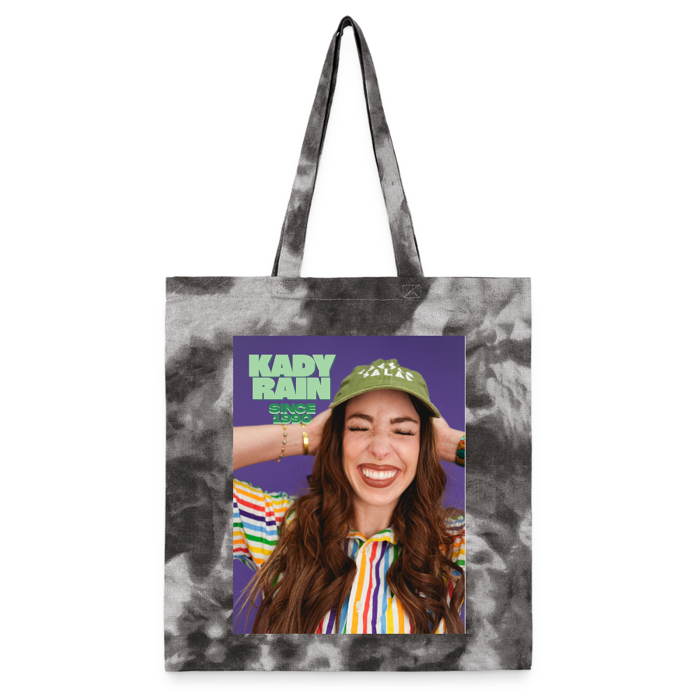 Kady Rain Since 1990 Tie Dye Tote Bag - stormy ash