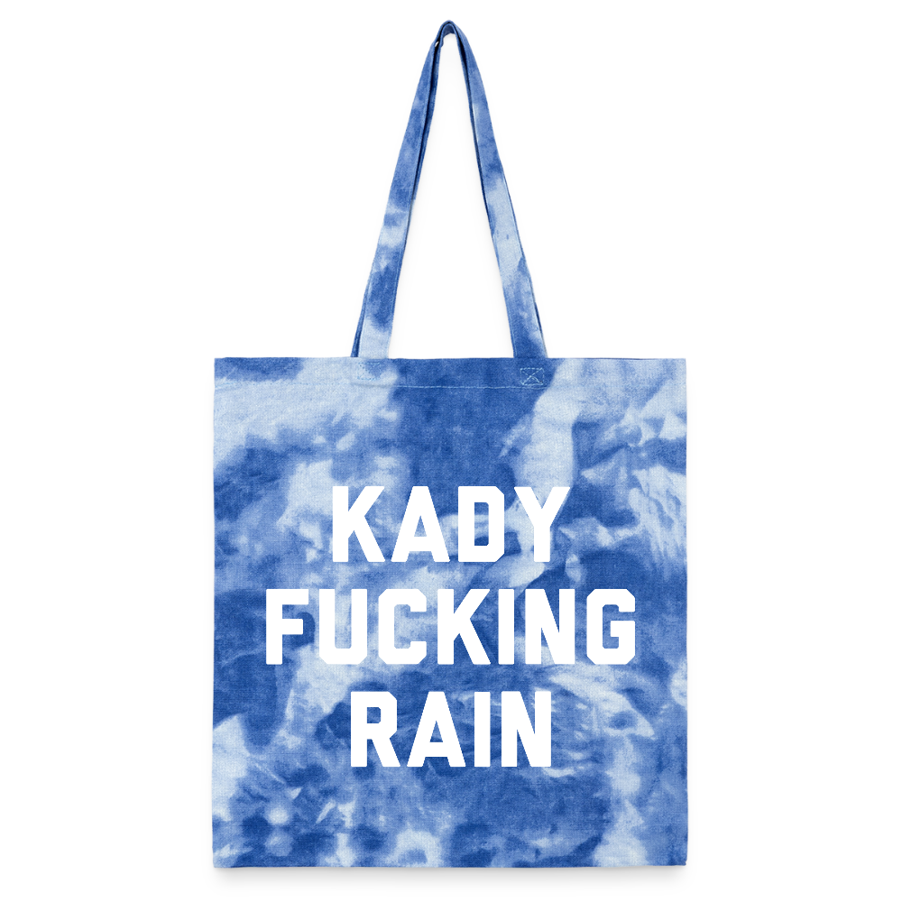 Kady F'ing Rain Tie Dye Tote Bag - cloudy blue