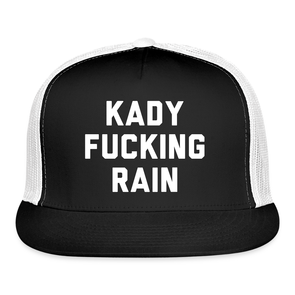 Kady F'ing Rain Trucker Hat - black/white