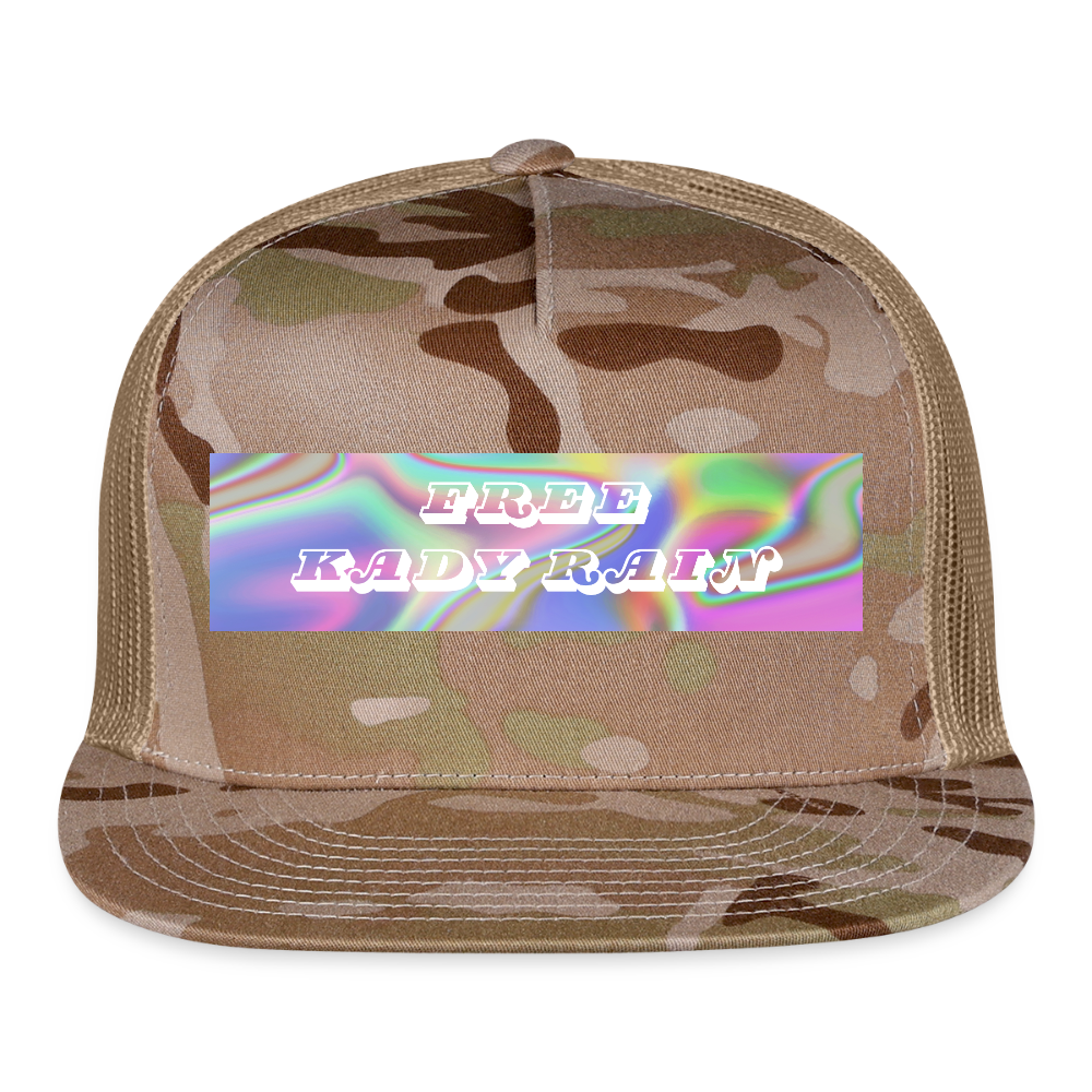 Free Kady Rain Trucker Hat - MultiCam\tan