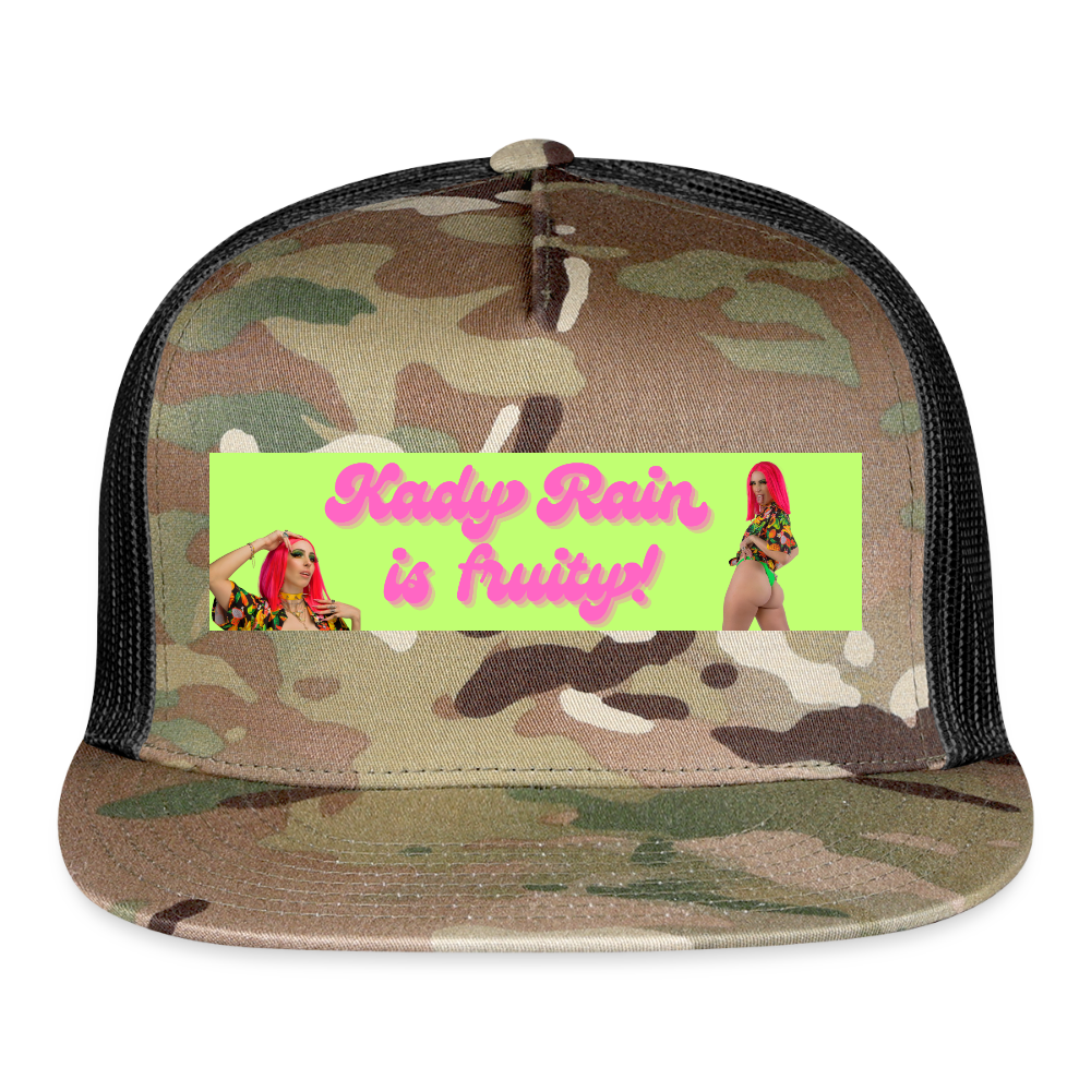 Kady Rain is Fruity Trucker Hat - MultiCam\black