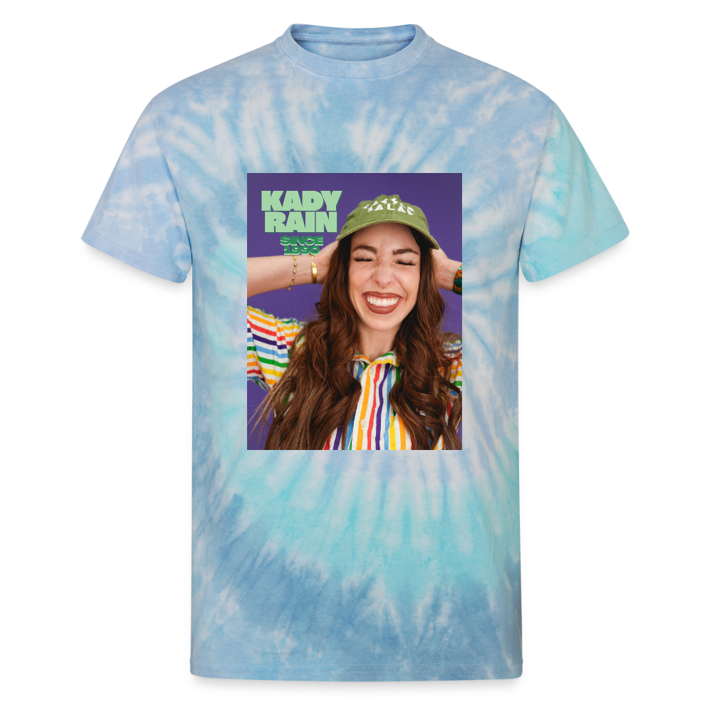 Kady Rain Since 1990 Unisex Tie Dye T-Shirt - blue lagoon