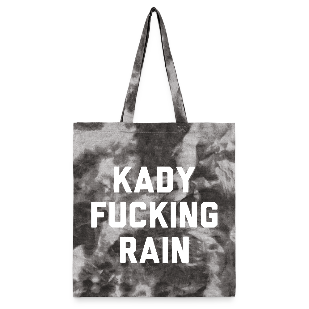 Kady F'ing Rain Tie Dye Tote Bag - stormy ash