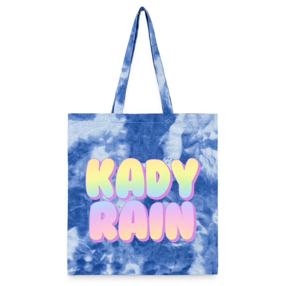 Kady Rain Rainbow Tie Dye Tote Bag - cloudy blue