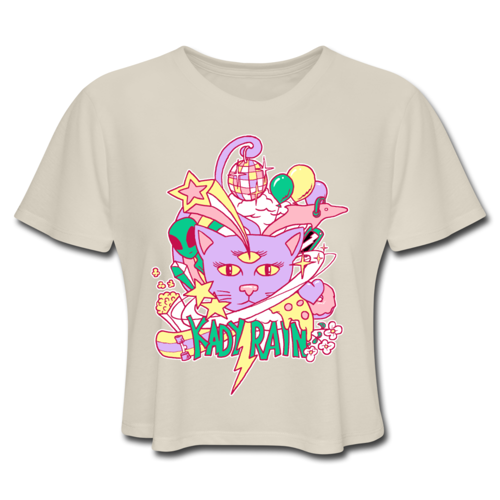 Women's Cropped T-Shirt - dust