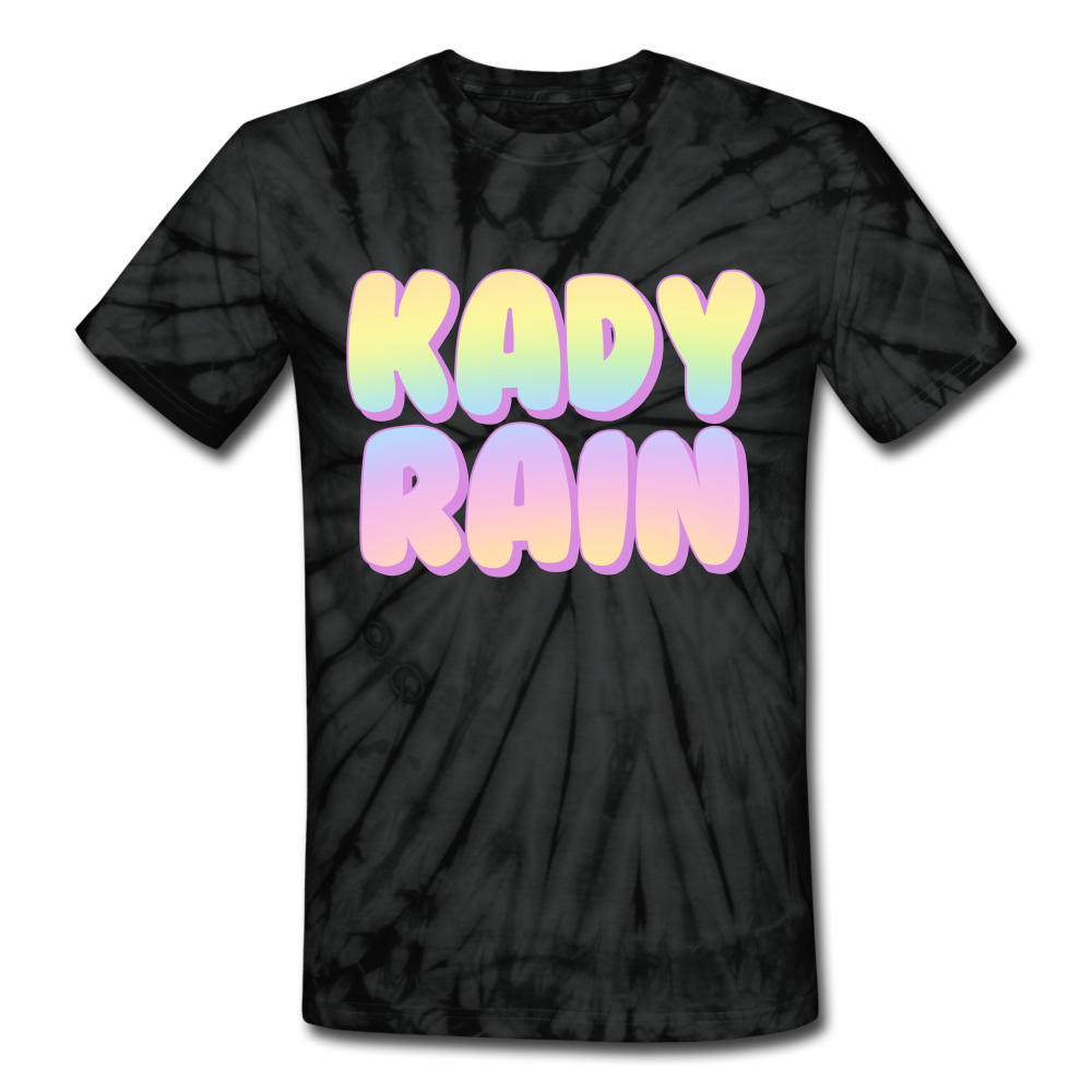 Unisex Tie Dye T-Shirt - spider black