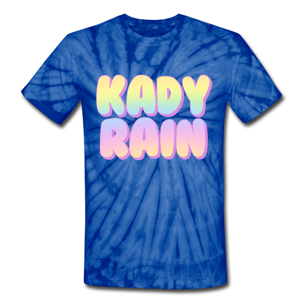 Unisex Tie Dye T-Shirt - spider blue