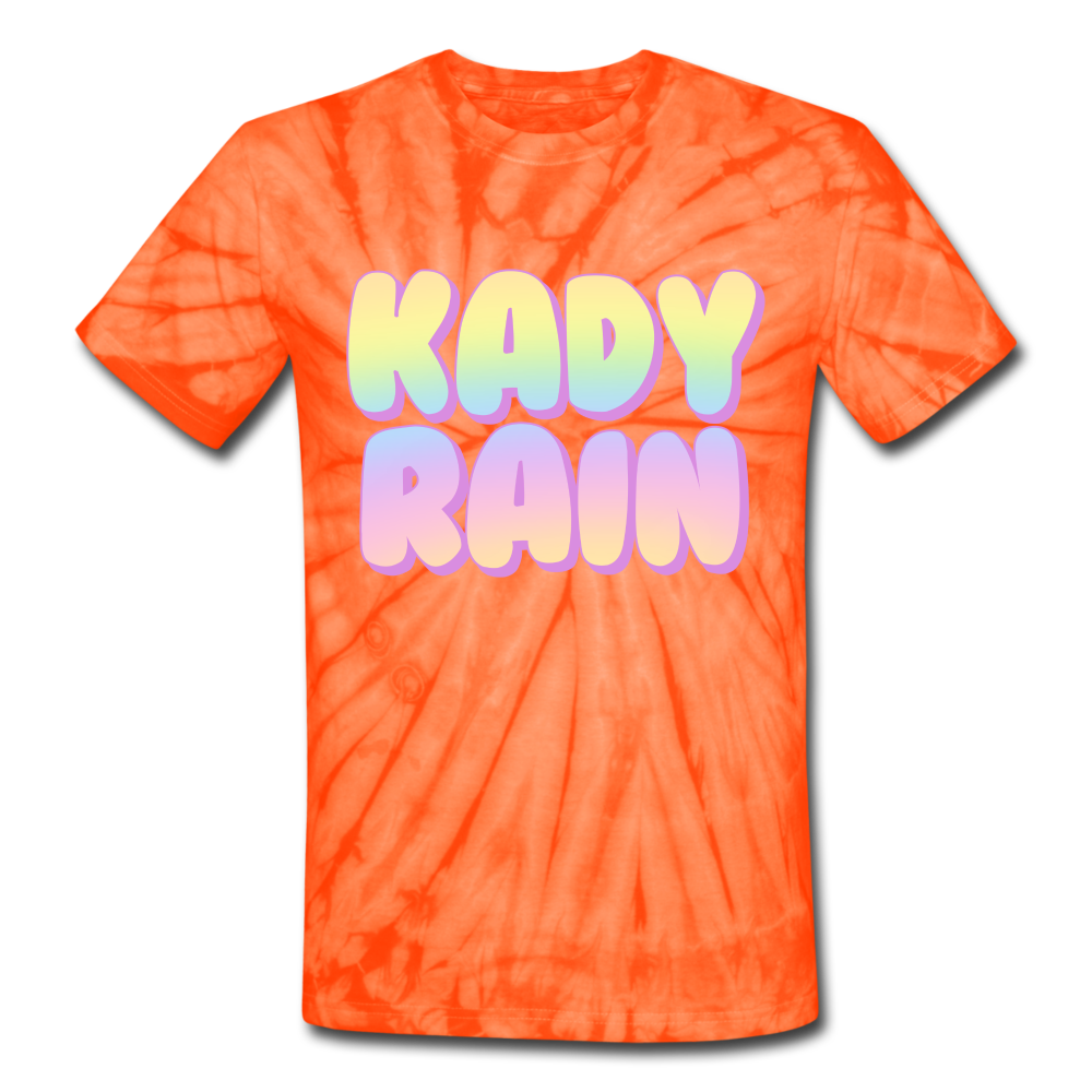 Unisex Tie Dye T-Shirt - spider orange