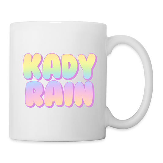 Kady Rain Rainbow Coffee/Tea Mug - white