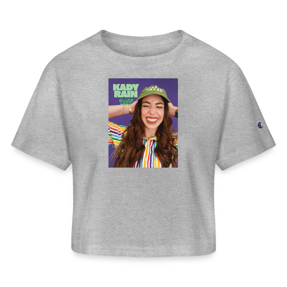 Champion Women’s Cropped T-Shirt - heather gray