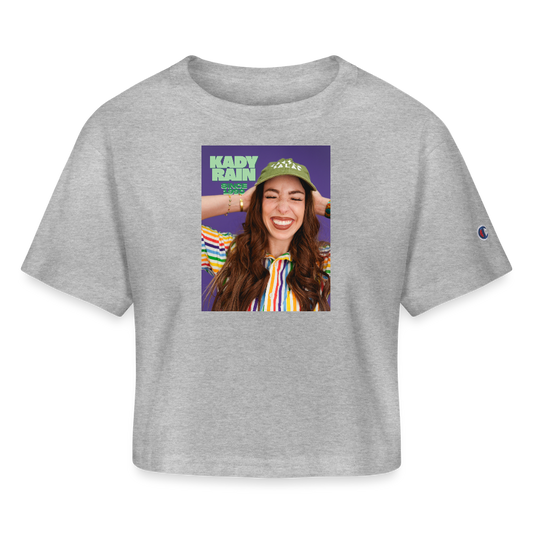 Champion Women’s Cropped T-Shirt - heather gray