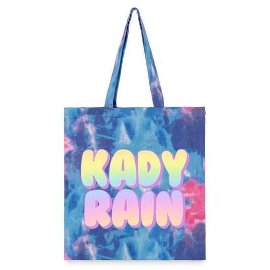 Kady Rain Rainbow Tie Dye Tote Bag - cotton candy 