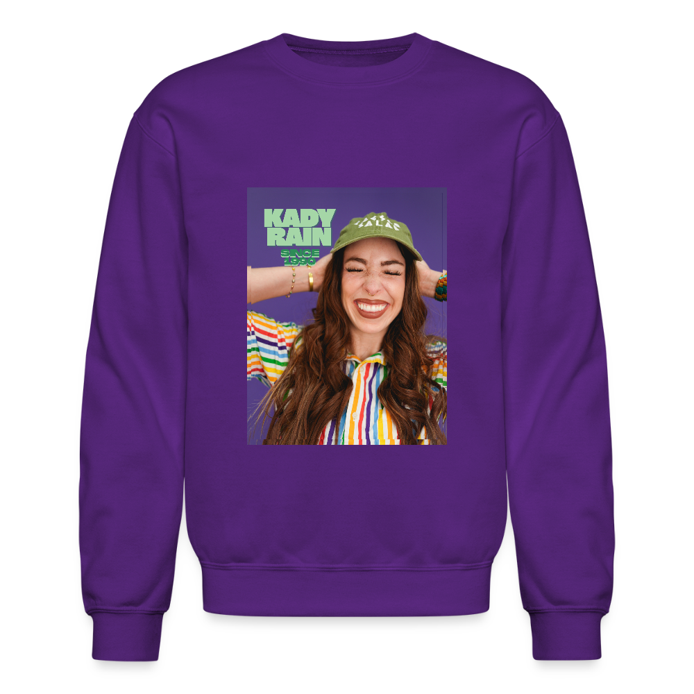Kady Rain Since 1990 Crewneck Sweatshirt - purple