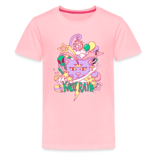 Kady Rain Space Cat Kids' Premium T-Shirt - pink