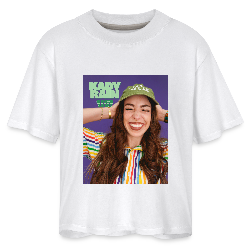 Kady Rain Since 1990 Women's Boxy Tee - white