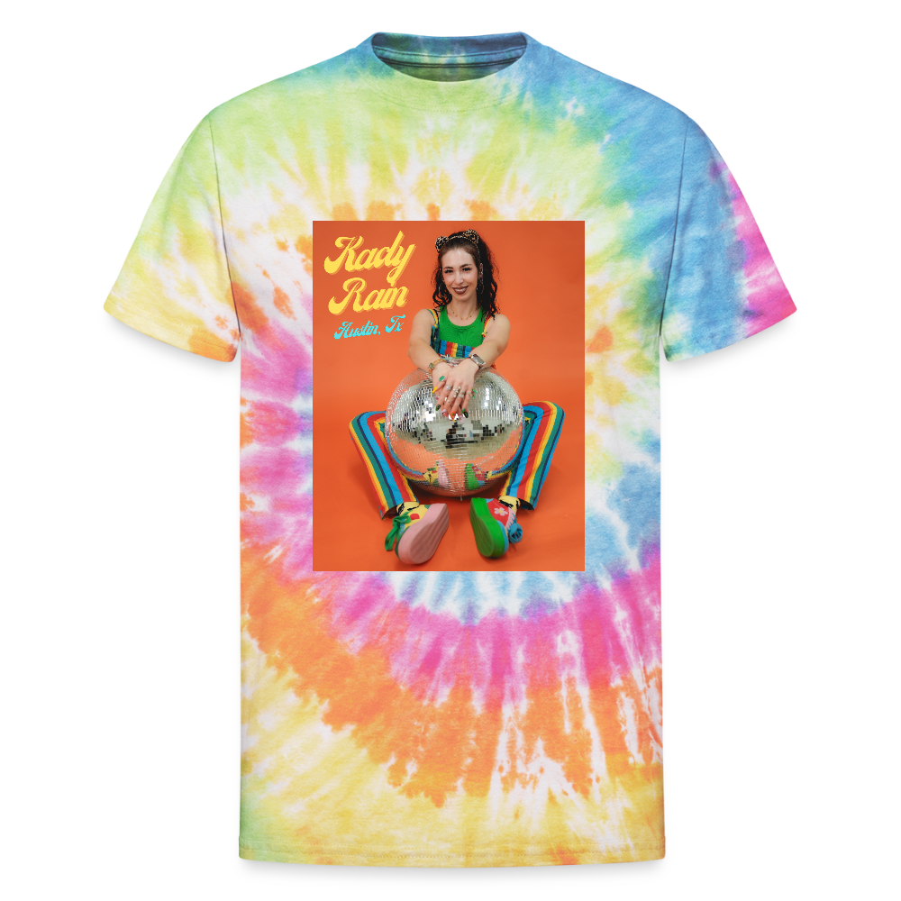 Kady Rain Austin TX Unisex Tie Dye T-Shirt - rainbow