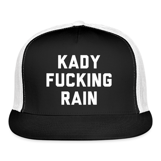 Kady F'ing Rain Trucker Hat - black/white