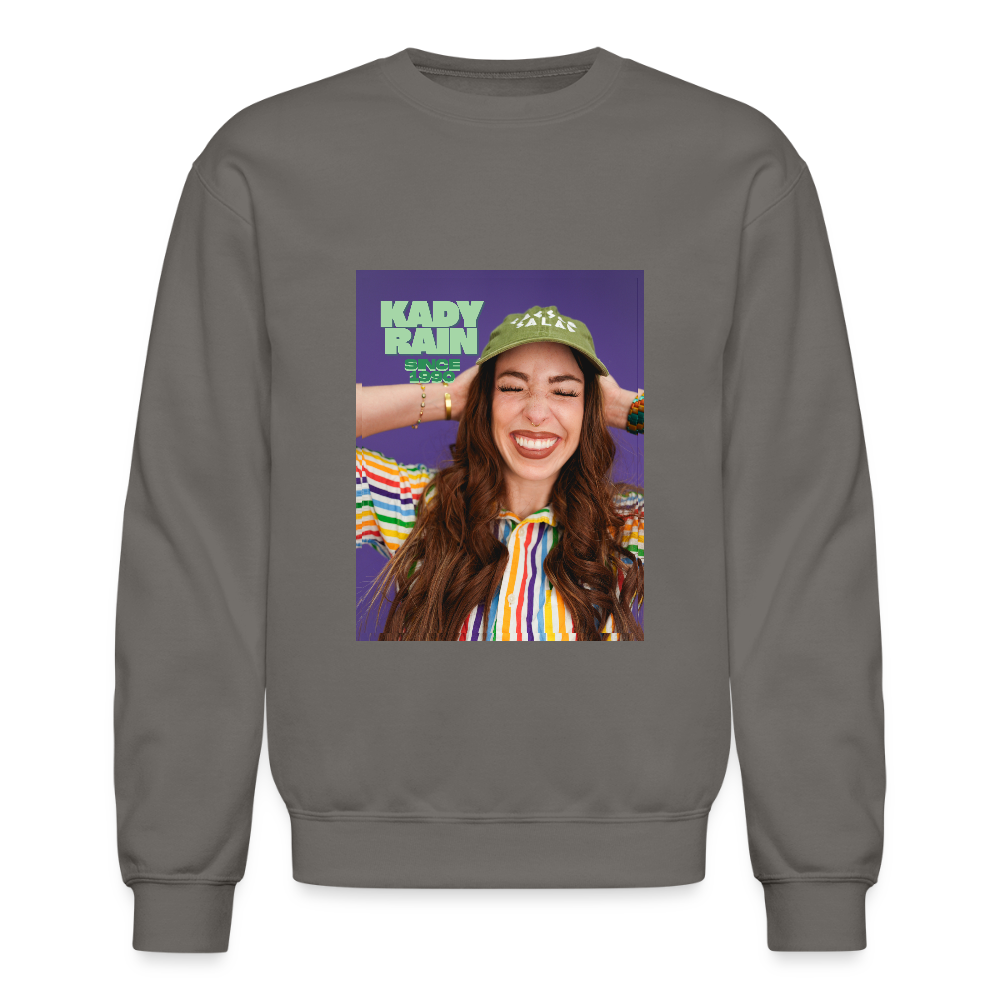 Kady Rain Since 1990 Crewneck Sweatshirt - asphalt gray