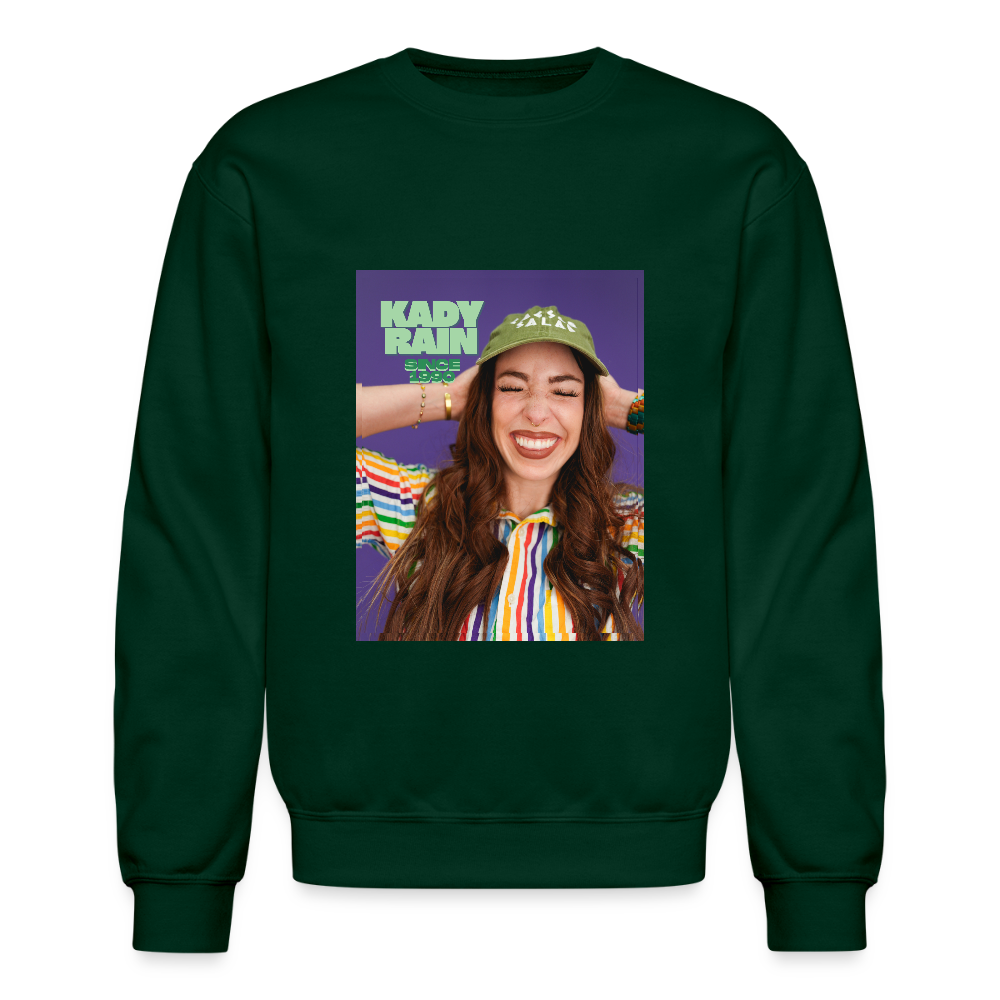 Kady Rain Since 1990 Crewneck Sweatshirt - forest green