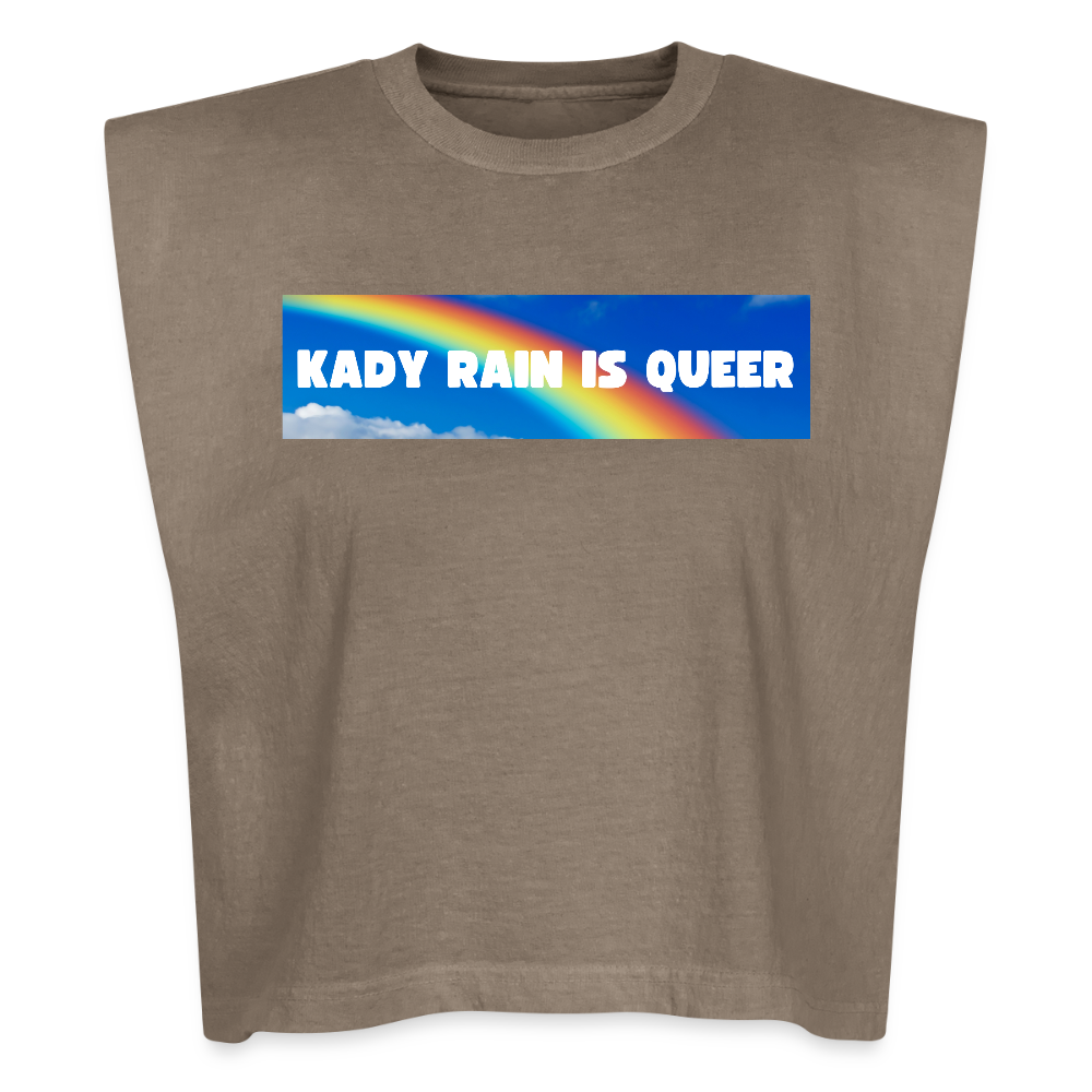 Kady Rain is Queer American Apparel Women's Garment Dyed Muscle Tank - faded brown