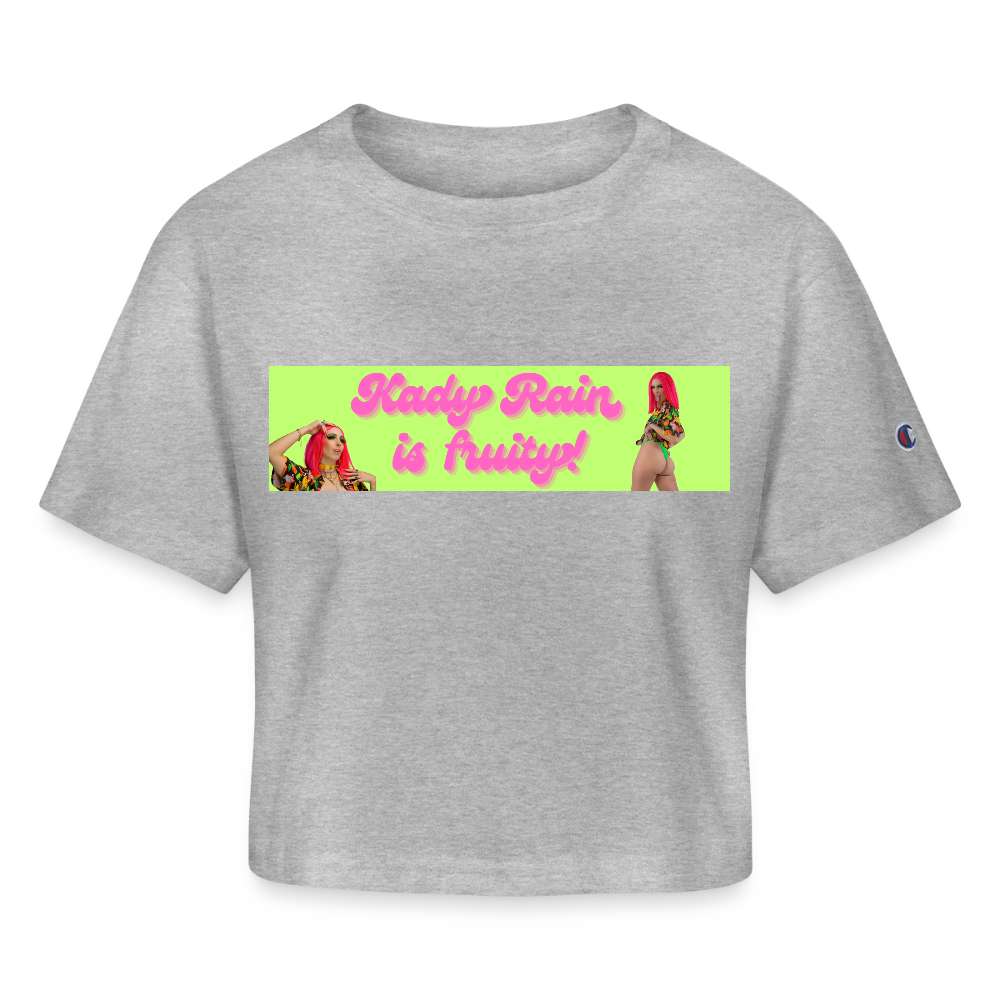 Champion Women’s Cropped T-Shirt - heather gray