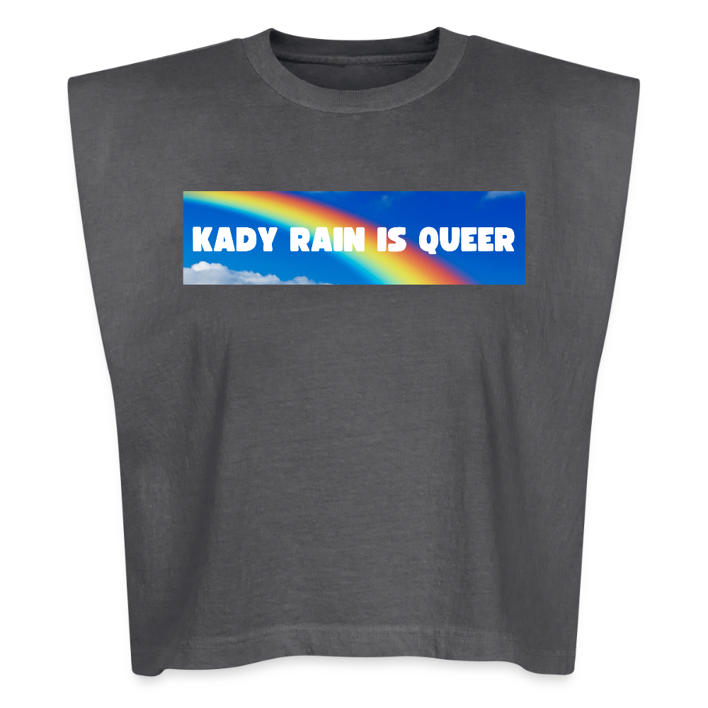 Kady Rain is Queer American Apparel Women's Garment Dyed Muscle Tank - faded black
