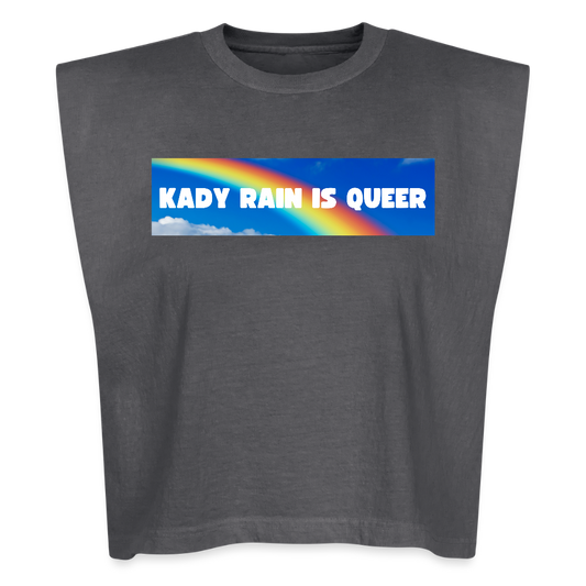 Kady Rain is Queer American Apparel Women's Garment Dyed Muscle Tank - faded black