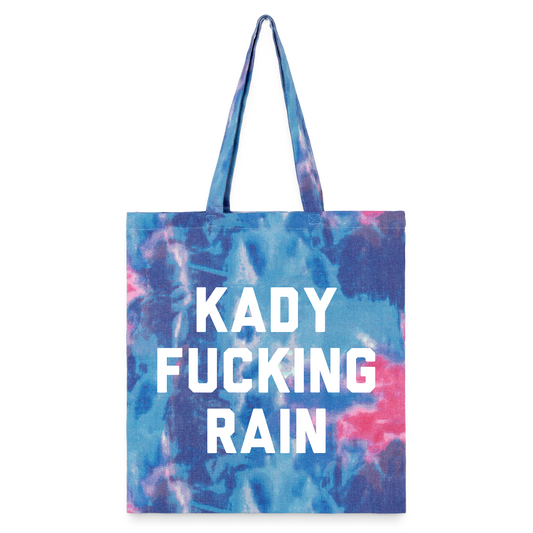 Kady F'ing Rain Tie Dye Tote Bag - cotton candy 