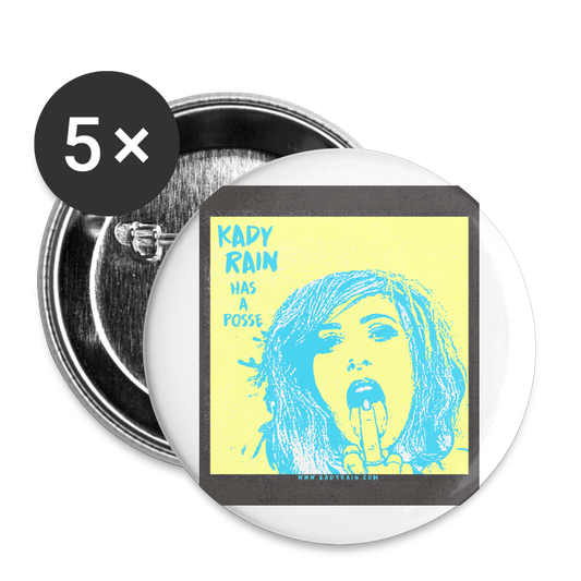 Buttons large 2.2'' (5-pack) - white