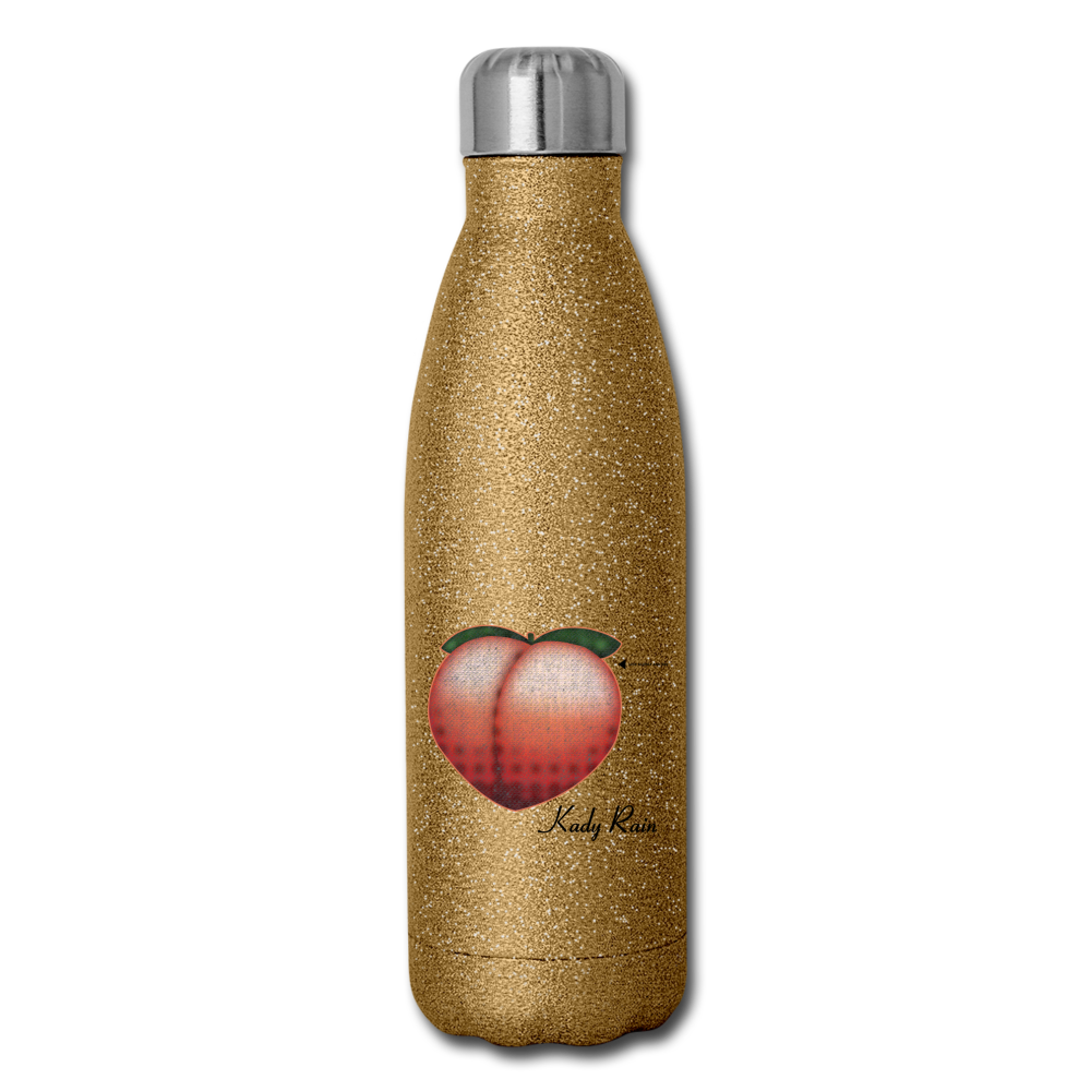 Insulated Stainless Steel Water Bottle - gold glitter