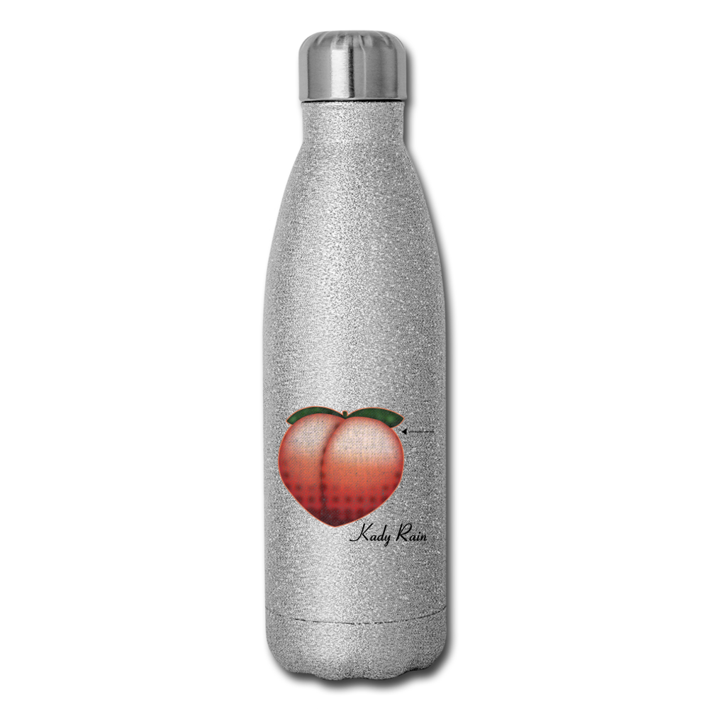 Insulated Stainless Steel Water Bottle - silver glitter