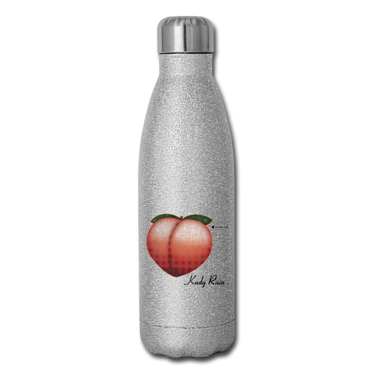Insulated Stainless Steel Water Bottle - silver glitter