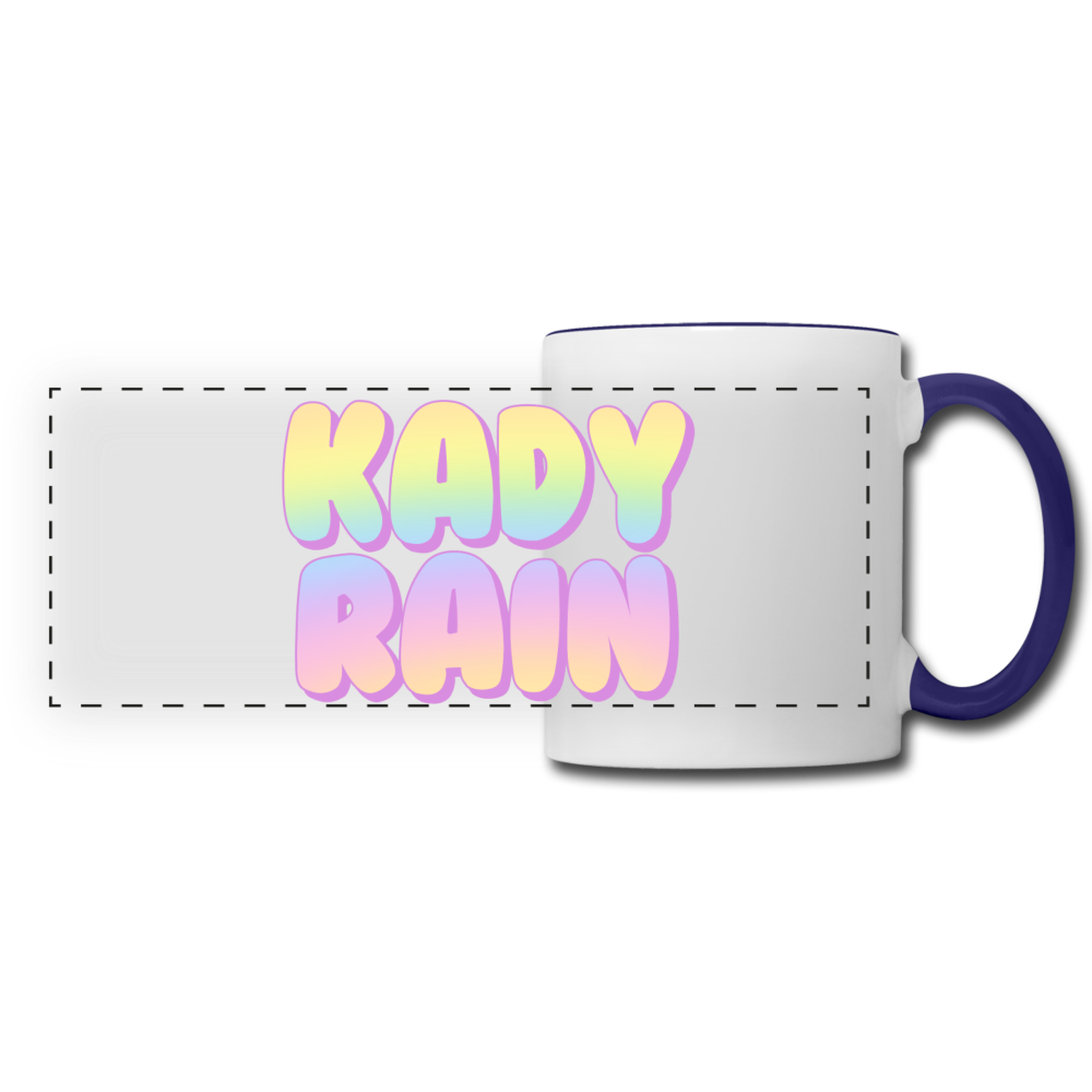 Panoramic Mug - white/cobalt blue