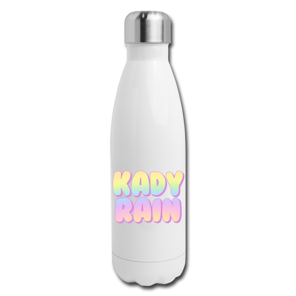 Insulated Stainless Steel Water Bottle - white