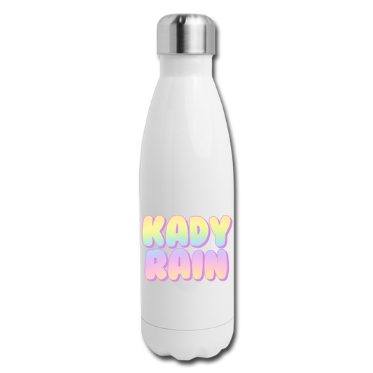 Insulated Stainless Steel Water Bottle - white