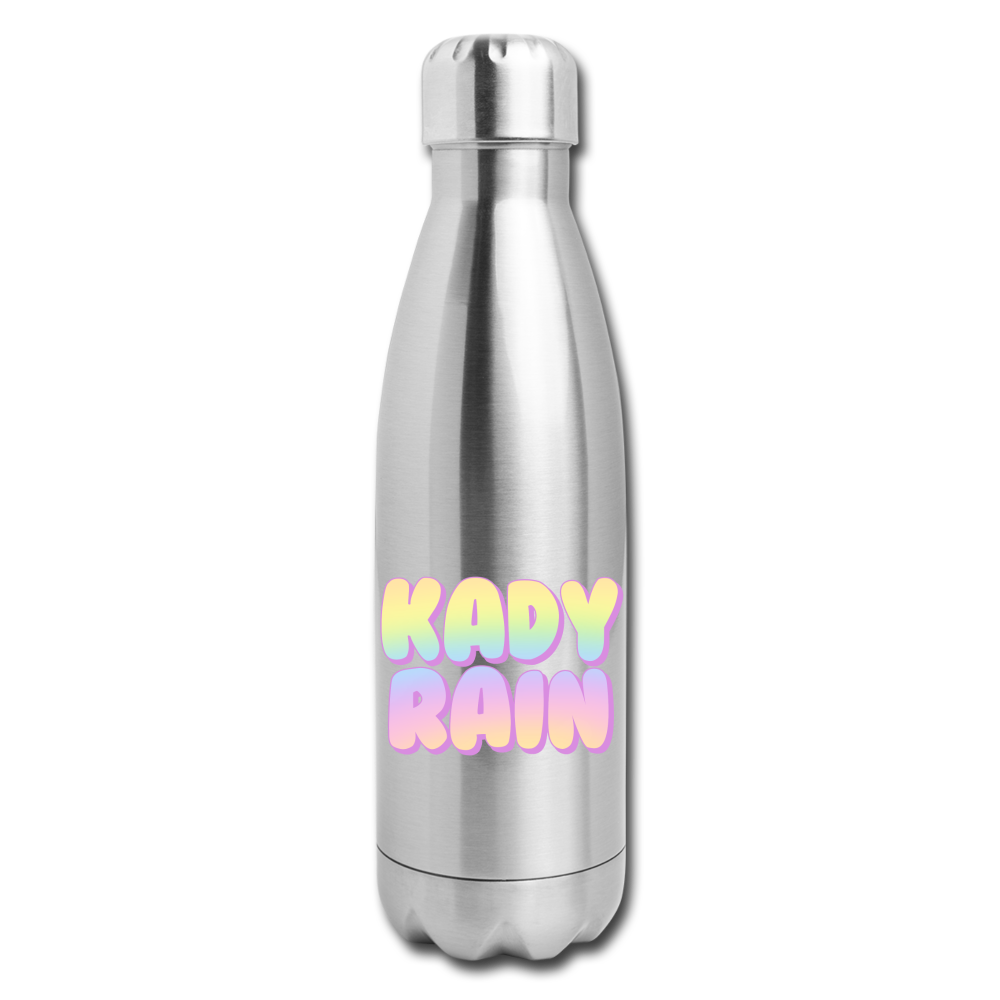 Insulated Stainless Steel Water Bottle - silver