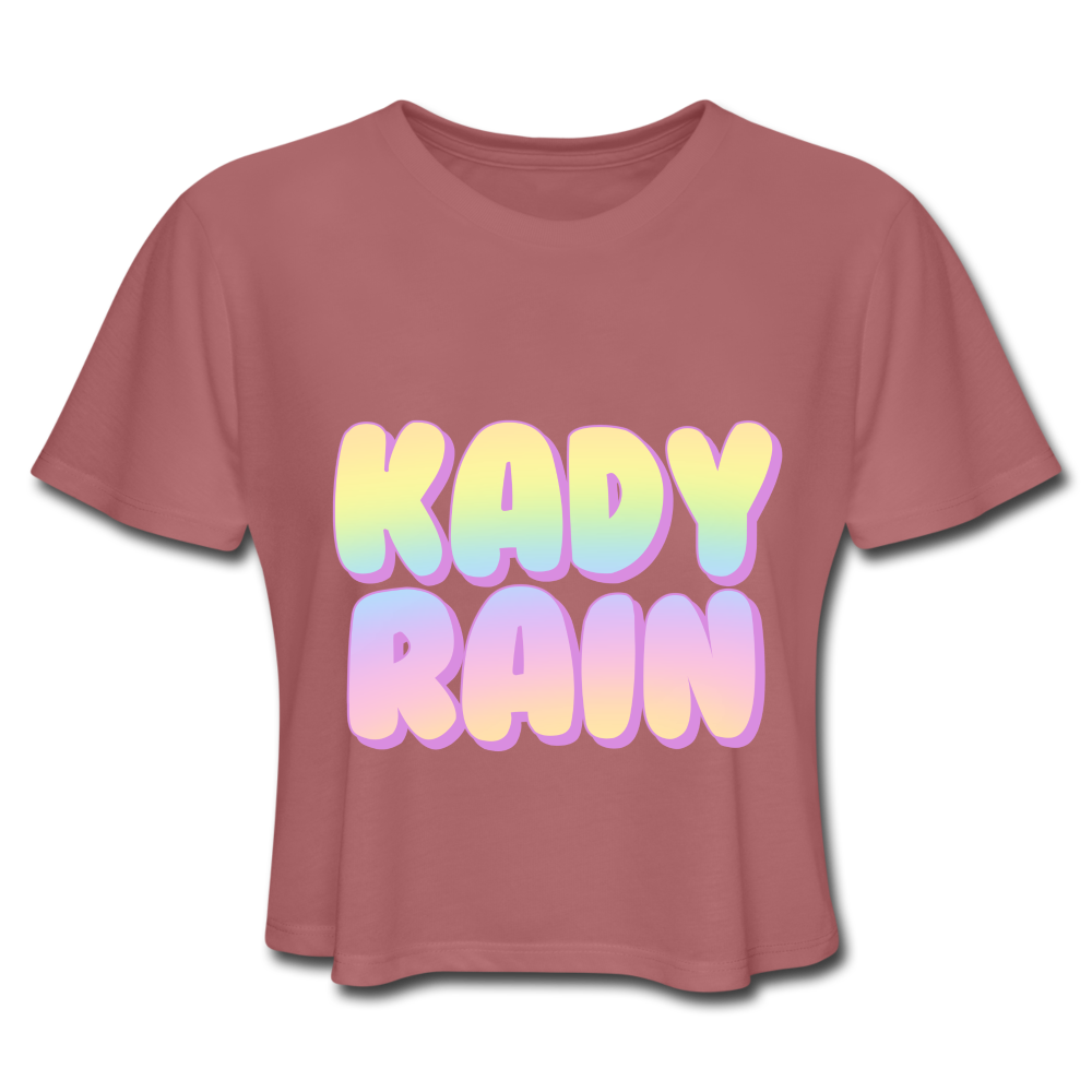 Women's Cropped T-Shirt - mauve