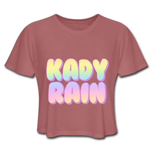 Women's Cropped T-Shirt - mauve