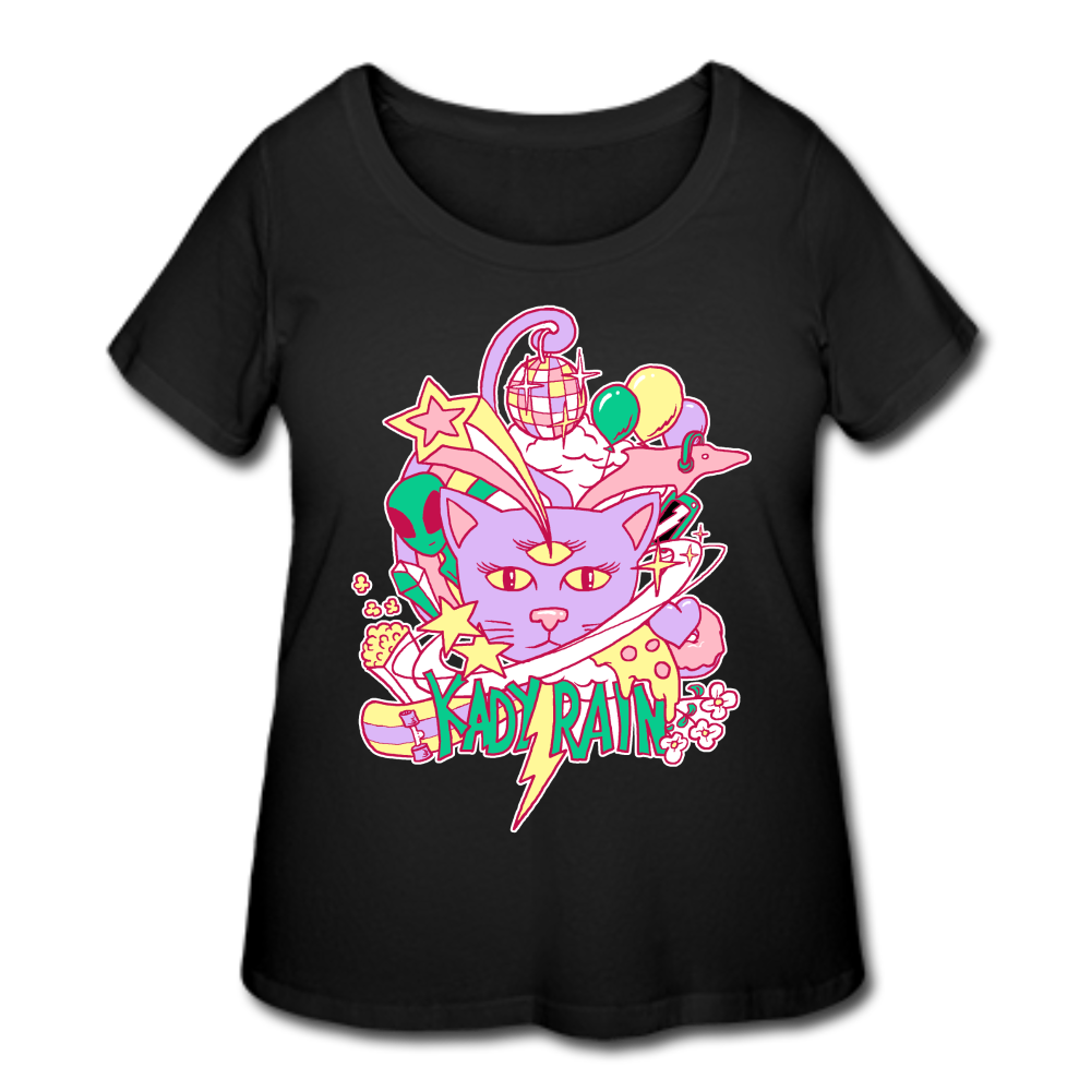 Women’s Curvy T-Shirt - black