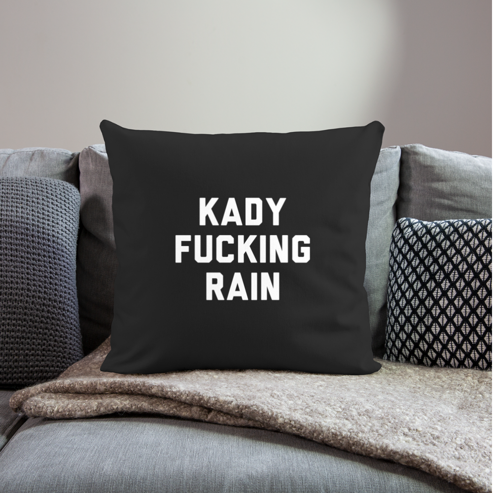 Throw Pillow Cover 18” x 18” - black