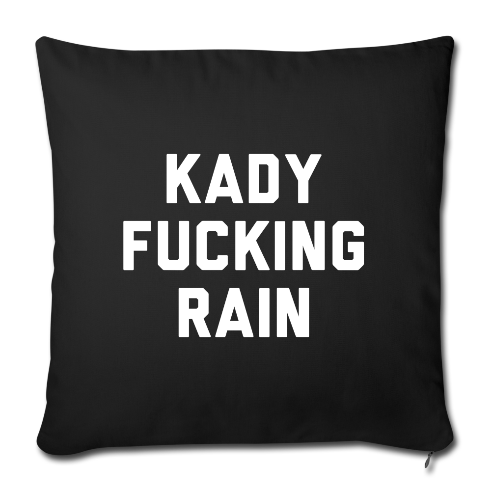 Throw Pillow Cover 18” x 18” - black
