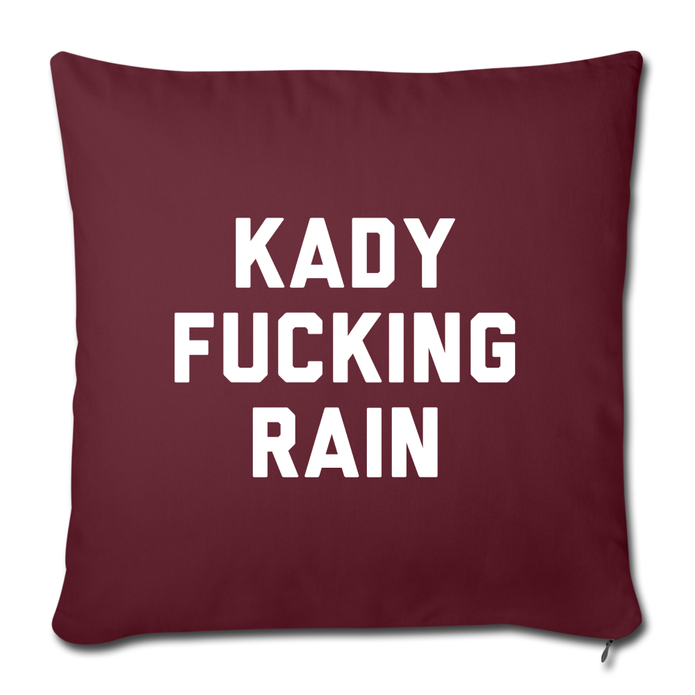 Throw Pillow Cover 18” x 18” - burgundy