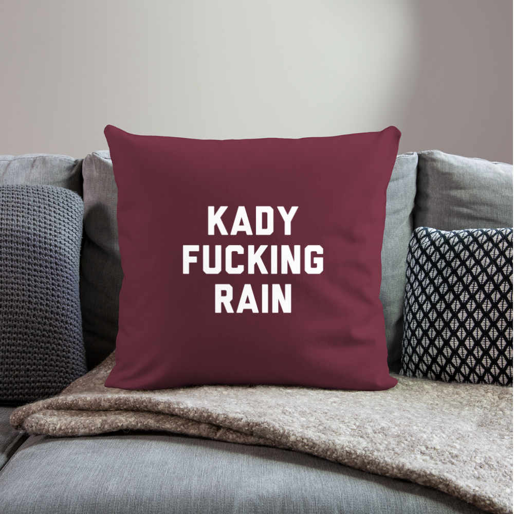 Throw Pillow Cover 18” x 18” - burgundy